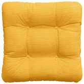 Poduszki na siedziska 4 pcs Jasnożółty 40 x 40 cm