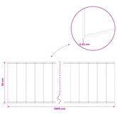 Krawężnik do trawnika 20 m x 30 cm Stal ocynkowana srebrny