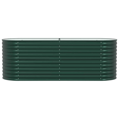 Podniesiony grządka Zielony 240 x 80 x 81 cm Stal