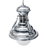 Lampa wisząca industrialna E27 chrom 130cm