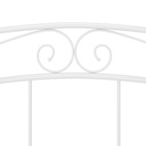 Rama łóżka, biała, metalowa, 140 x 200 cm