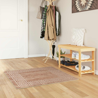 Chodnik dywanowy MARSA Biały 100 x 100 cm Poliester i PVC
