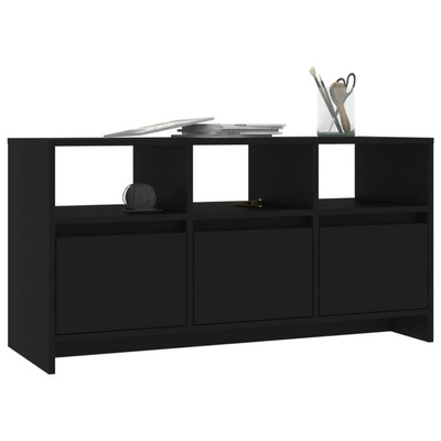 vidaXL Szafka pod TV, czarna, 102x37,5x52,5 cm, płyta wiórowa