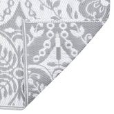 vidaXL Dywan zewnętrzny, jasnoszary, 80 x 250 cm, PP