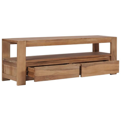 vidaXL Szafka pod TV, 120 x 30 x 40 cm, lite drewno tekowe