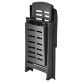 vidaXL Składany leżak, plastikowy, antracytowy