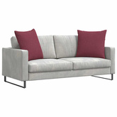 Poduszki na sofę 2 pcs Czerwone wino 80 x 80 cm tkanina