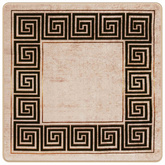 Chodnik dywanowy MARSA Czarny 100 x 100 cm Poliester i PVC
