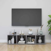Szafki pod TV, 2 szt., szarość betonu, 37x35x37 cm