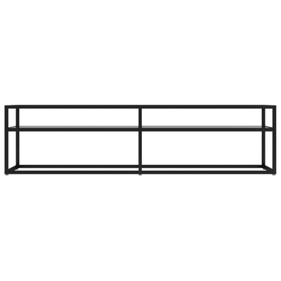 vidaXL Szafka pod TV, przezroczysta, 160x40x40,5 cm, hartowane szkło