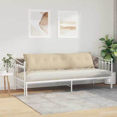 Poduszka na plecy Kremowy 200 x 50 cm Tkanina mikrofibrowa