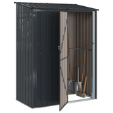 Schowki ogrodowe Antracyt 153,5 x 86 x 200 cm Metal