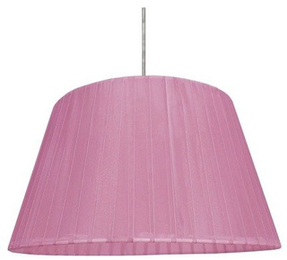 Lampa wisząca Tiziano z abażurem fioletowa pojedyncza do sypialni E27