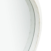 vidaXL Lustro ścienne na pasku, 40 cm, białe