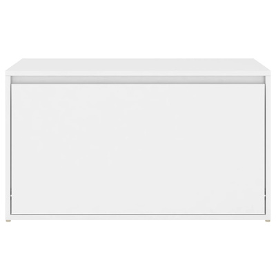 Ławka do przedpokoju, biała 80x40x45 cm materiał drewnopochodny