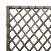 Donica ogrodowa z trellem Szary 35 x 30 x 135 cm polirattan