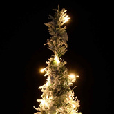 Sztuczna choinka typu pop-up, ośnieżona, 50 LED, 120 cm