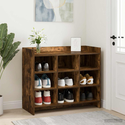 Szafka na buty z przechowywaniem Dąb wędzony 85 x 39,5 x 70 cm