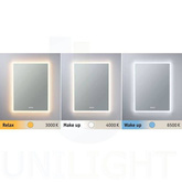 Lustro 80x60 LED zmienna barwa IP44 biała 22W