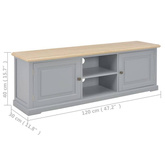 vidaXL Szafka pod TV, szara, 120 x 30 x 40 cm, drewniana