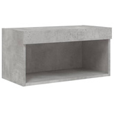vidaXL Szafka pod TV, z oświetleniem LED, szarość betonu, 60x30x30 cm