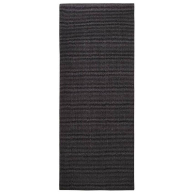 vidaXL Dywanik, naturalny sizal, 100x250 cm, czarny