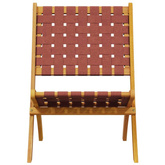 vidaXL Składane krzesła ogrodowe, 2 szt., ze stolikiem, czerwone