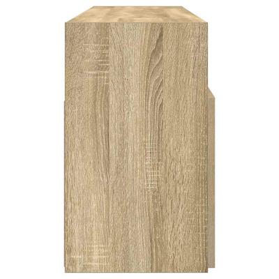 Szafka TV z oświetleniem LED, dąb sonoma, 120x30x50 cm