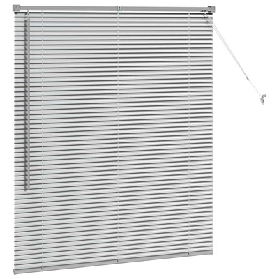 Żaluzje weneckie Srebrny 130 x 110 cm Aluminium