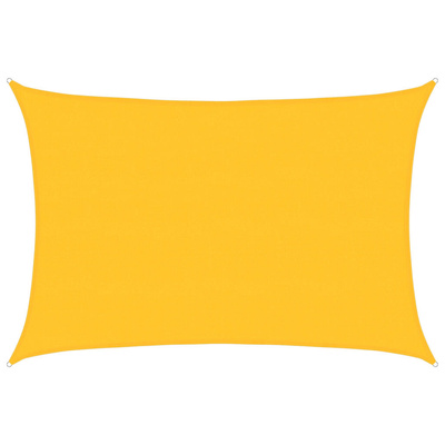 Żagiel przeciwsłoneczny, 160 g/m?, żółty, 5x6 m, HDPE