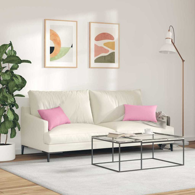 Poduszki na sofę 2 pcs Różowy 50 x 30 cm tkanina