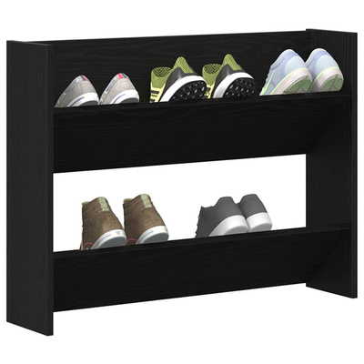 Szafka na buty z półką Czarny Dąb 82 x 18 x 60 cm