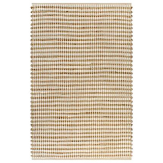 vidaXL Ręcznie tkany dywan, juta, 120 x 180 cm, naturalny i biały