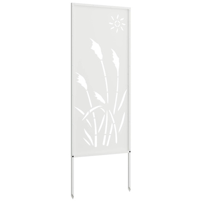 Ekran zapewniający prywatność w ogrodzie Biały 50 x 140 cm