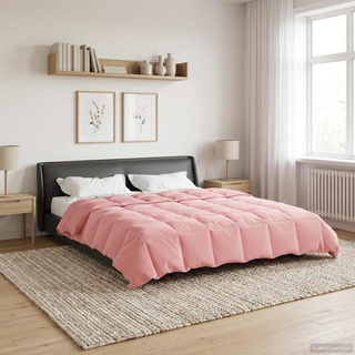 Kołdra na cały rok Kwiłtowany Różowy 200 x 220 cm Mikrofibra