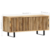 vidaXL Szafka pod TV, 90x30x40 cm, lite drewno mango