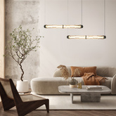 Lampa wisząca Corte szklana pozioma nad stół podwójna LED 18W 3000K