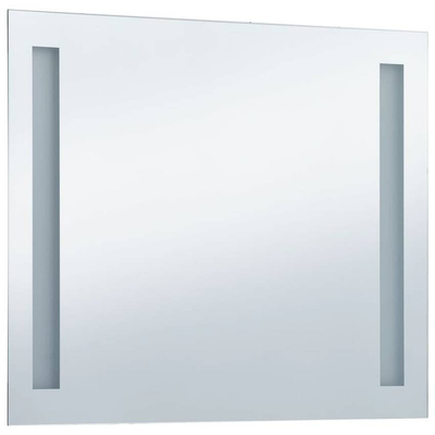 vidaXL Ścienne lustro łazienkowe z LED, 80 x 60 cm