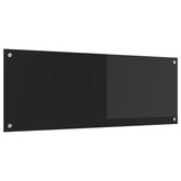 Panel kuchenny Czarny 110 x 40 cm szkło hartowane