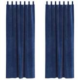 Zasłony zaciemniające 2 pcs Ciemnoniebieski 140 x 260 cm