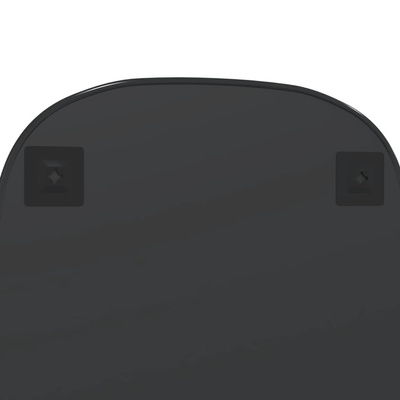 vidaXL Lustro ścienne, czarne, 80x50 cm