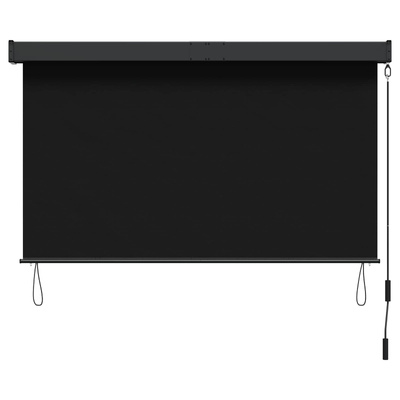 Roleta Czarny 160 x 250 cm Materiał i Aluminium