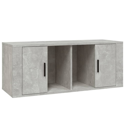 vidaXL Szafka pod TV, szarość betonu, 100x35x40 cm model standard