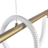Lampa wisząca Serpente DDXZ003 55W złota - wężyk splot