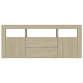 vidaXL Szafka pod TV, dąb sonoma, 120x30x50cm, materiał drewnopochodny