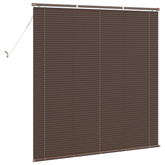 Żaluzja wenecka Ciemny brąz 160 x 150 cm 25 mm PVC