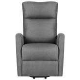 vidaXL Podnoszony fotel masujący, jasnoszary, tkanina