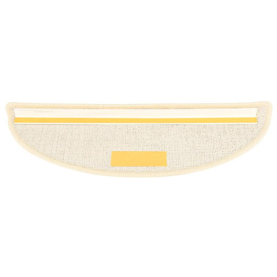 Maty na schody 15 szt. 56x17x3 cm, biało-brązowe, półokrągłe