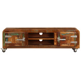 vidaXL Szafka pod TV, 120x30x36 cm, lite drewno odzyskane