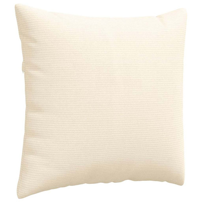 Poduszki na sofę 2 pcs Kremowy 45 x 45 cm Tkanina sztruksowa